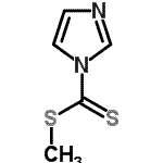 结构式 CAS# 74734-11-5, 甲基1H-咪唑-1-二硫代甲酸酯