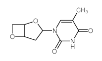 structure of CAS# 7481-90-5, 1-(3,5-Anhydro-2-Deoxy-beta-D-Threo-Pentofuranosyl)-5-Methylpyrimidine-2,4(1H,3H)-Dione;1-(4,7-Dioxabicyclo[3.2.0]Heptan-3-Yl)-5-Methyl-Pyrimidine-2,4-Dione;1-(4,7-Dioxabicyclo[3.2.0]Heptan-3-Yl)-5-Methyl-Pyrimidine-2,4-Quinone;1-(2,6-Dioxa-Bicyclo[3.2.0]Hept-3-Yl)-5-Methyl-1H-Pyrimidine-2,4-Dione