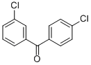 structure of CAS# 7498-66-0, 3,4'-Dichlorobenzophenone;Benzophenone, 3,4'-Dichloro-;Methanone, (3-Chlorophenyl)(4-Chlorophenyl)-;Nsc407565