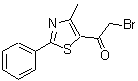 CAS#: 7520-95-8， 2-Bromo-1-(4-methyl-2-phenyl-1,3-thiazol-5-yl)ethanone