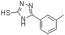 结构式 CAS# 75218-27-8, 5-(3-甲基苯基)-4H-1,2,4-三唑-3-硫醇