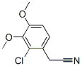 structure of CAS# 7537-07-7, (2-Chloro-3,4-Dimethoxyphenyl)Acetonitrile;2-(2-Chloro-3,4-Dimethoxy-Phenyl)Acetonitrile;2-(2-Chloro-3,4-Dimethoxy-Phenyl)Ethanenitrile;(2-Chloro-3,4-Dimethoxyphenyl)Acetonitrile