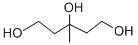 structure of CAS# 7564-64-9, 3-Methylpentane-1,3,5-Triol;1,3,5-Pentanetriol, 3-Methyl-;3-Methyl-1,3,5-Pentanetriol