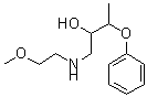 CAS#: 7565-14-2， 1-(2-Methoxyethyl)Amino-3-Phenoxy-2-Butanol