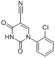 结构式 CAS# 75838-07-2, 1-(2-氯苯基)-2,4-二氧代-1,2,3,4-四氢嘧啶-5-甲腈