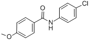 结构式 CAS# 7595-61-1, N-(4-氯苯基)-4-甲氧基苯甲酰胺