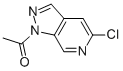 structure of CAS# 76006-04-7, 1-Acetyl-5-Chloro-Pyrazolo-[3,4-c]Pyridine