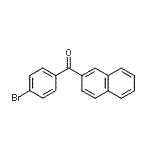 structure of CAS# 760192-88-9, (4-Bromophenyl)(2-naphthyl)methanone;4-bromophenyl-2'-naphthyl ketone