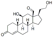 CAS 登录号：76025-75-7， (8S,9S,10R,11S,13R,14S,17S)-11-羟基-17-(2-羟基乙酰基)-3-氧代-2,6,7,8,9,10,11,12,14,15,16,17-十二氢-1H-环戊并[a]菲-13-甲醛