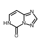 结构式 CAS# 76044-31-0, [1,2,4]三唑并[1,5-c]嘧啶-5(6H)-酮