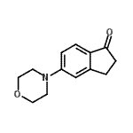 structure of CAS# 760995-19-5, 5-(4-Morpholinyl)-1-indanone;5-Morpholinoindan-1-one;MFCD09701209