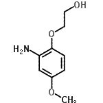 structure of CAS# 761441-16-1, 2-(2-Amino-4-methoxyphenoxy)ethanol;2-(2-amino-4-methoxyphenoxy)ethanol