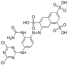 CAS#: 76213-76-8， 7-[2-(Carbamoylamino)-4-[(4,6-Dichloro-1,3,5-Triazin-2-Yl)Amino]Phenyl]Diazenylnaphthalene-1,3,6-Trisulfonic Acid