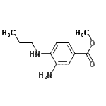 结构式 CAS# 762295-22-7, 甲基3-氨基-4-(丙基氨基)苯甲酸酯
