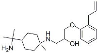 CAS#: 76267-49-7， 1-[[4-(2-Aminopropan-2-Yl)-1-Methylcyclohexyl]Amino]-3-(2-Prop-2-Enylphenoxy)Propan-2-Ol