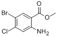structure of CAS# 765211-09-4, 2-Amino-5-Bromo-4-Chloro-Benzoic Acid Methyl Ester;2-Amino-5-Bromo-4-Chloro-Benzoic Acid Methyl Ester;METHYL 2-AMINO-5-BROMO-4-CHLOROBENZOATE
