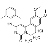 CAS#: 76536-65-7， 9,10-Dimethoxy-2-[(2,4,6-Trimethylphenyl)Amino]-6,7-Dihydropyrimido[6,1-a]Isoquinolin-4-One Hydrochloride