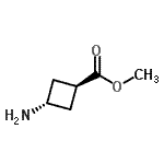 structure of CAS# 766458-70-2, Methyl trans-3-aminocyclobutanecarboxylate;(1r,3r)-methyl 3-aminocyclobutanecarboxylate
