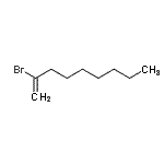 structure of CAS# 76692-34-7, 2-Bromo-1-nonene;2-Bromo-1-nonene;2-bromoallyl thiomorpholine-4-carbodithioate