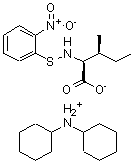 CAS#: 7675-49-2， N-Cyclohexylcyclohexanaminium (2S,3S)-3-methyl-2-{[(2-nitrophenyl)sulfanyl]amino}pentanoate