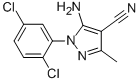 结构式 CAS# 76982-29-1, 5-氨基-1-(2,5-二氯苯基)-3-甲基-1H-吡唑-4-甲腈