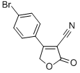 structure of CAS# 7721-24-6, 4-(4-Bromophenyl)-2-Oxo-2,5-Dihydro-3-Furancarbonitrile;4-(4-Bromophenyl)-2-Keto-5H-Furan-3-Carbonitrile;9D-038;Zinc00170475