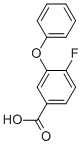 structure of CAS# 77279-89-1, 4-Fluoro-3-Phenoxy Benzoic Acid;4-Fluoro-3-Phenoxybenzoic Acid;Benzoic Acid, 4-Fluoro-3-Phenoxy-