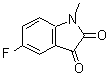 结构式 CAS# 773-91-1, 5-氟-1-甲基-1H-吲哚-2,3-二酮