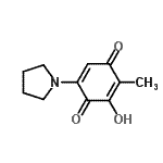 CAS#: 77357-56-3， 3-Hydroxy-2-methyl-5-(1-pyrrolidinyl)-1,4-benzoquinone