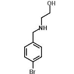 结构式 CAS# 774191-64-9, 2-[(4-溴苄基)氨基]乙醇