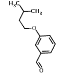 structure of CAS# 77422-25-4, 3-(3-Methylbutoxy)benzaldehyde;3-(isopentyloxy)benzaldehyde;MFCD09864622