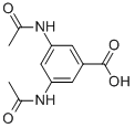 structure of CAS# 7743-39-7, 3,5-Bis(Acetylamino)Benzoic Acid;3,5-Diacetamidobenzoic Acid Sodium Salt;Benzoic Acid, 3,5-Diacetamido-, Sodium Salt
