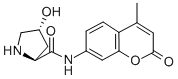 结构式 CAS# 77471-43-3, H-羟基脯氨酰-7-氨基-4-甲基香豆素