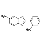 结构式 CAS# 775302-22-2, 2-(2-甲基苯基)-1,3-苯并恶唑-6-胺