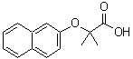 结构式 CAS# 7756-78-7, 2-甲基-2-(2-萘基氧基)丙酸