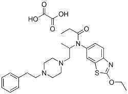 CAS#: 77576-48-8， 2-Ethoxy-6-(N-(1-Methyl-2-(4-Phenethylpiperazino)Ethyl)Propionamide)Benzothiazole Dioxalate