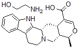 CAS#: 77754-96-2， (19alpha,20alpha)-16,17-Didehydro-19-Methyl-Oxayohimban-16-Carboxylic Acid Compd. With 2-Aminoethanol (1:1)