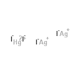 structure of CAS# 7784-03-4, Mercury silver(1+) iodide (1:2:4);3/4/7784 12:00:00 AM;mercury disilver tetraiodide;mercury silver iodide