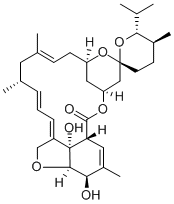 structure of CAS# 77855-81-3, (6R,25)-5-O-Demethyl-28-Deoxy-6,28-Epoxy-25-(1-Methylethyl)Milbemycin B;Antibiotic B 41D;B 41D;Brn 4282549
