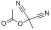 structure of CAS# 7790-01-4, 1,1-Dicyanoethyl Acetate;Acetic Acid 1,1-Dicyanoethyl Ester;1,1-Dicyanoethyl Ethanoate;.Alpha.,.Alpha.-Dicyanoethyl Acetate