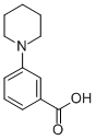 structure of CAS# 77940-94-4, 3-Piperidinobenzoic Acid;3-PIPERIDIN-1-YL-BENZOIC ACID;1-(3-Carboxyphenyl)Piperidine;3-PIPERIDINOBENZOIC ACID