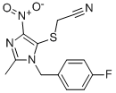 CAS#: 77952-80-8， 2-[3-[(4-Fluorophenyl)Methyl]-2-Methyl-5-Nitroimidazol-4-Yl]Sulfanylacetonitrile