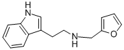 structure of CAS# 77960-15-7, N-(2-Furanylmethyl)-1H-Indole-3-ethanamine;2-Furylmethyl-[2-(1H-Indol-3-Yl)Ethyl]Ammonium;Zinc01842393