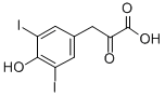 structure of CAS# 780-00-7, 3,5-Diiodo-4-Hydroxyphenylpyruvic Acid;3-(4-Hydroxy-3,5-Diiodo-Phenyl)-2-Oxo-Propanoic Acid;3-(4-Hydroxy-3,5-Diiodo-Phenyl)-2-Keto-Propionic Acid;(3,5-Diiodo-4-Hydroxyphenyl)Pyruvic Acid