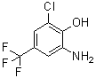 structure of CAS# 78068-81-2, 2-Amino-6-Chloro-4-(Trifluoromethyl)Phenol;2-Amino-6-Chloro-4-(Trifluoromethyl)Phenol 98%;2-Amino-6-Chloro-4-(Trifluoromethyl)Phenol98%;2-AMINO-6-CHLORO-4-(TRIFLUOROMETHYL)PHENOL