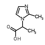 结构式 CAS# 782414-84-0, 2-(2-甲基-1H-咪唑-1-基)丙酸
