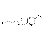 structure of CAS# 785792-37-2, N-(5-Methyl-2-pyridinyl)-1-butanesulfonamide;1-BUTANESULFONAMIDE,N-(5-METHYL-2-PYRIDINYL)-;N-(5-methylpyridin-2-yl)butane-1-sulfonamide;MLS000394725