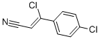 structure of CAS# 78583-86-5, 3-Chloro-3-(4-Chlorophenyl)Acrylonitrile;3-Chloro-3-(4-Chlorophenyl)Propenenitrile;3-CHLORO-3-(4-CHLOROPHENYL)ACRYLONITRILE