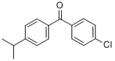 structure of CAS# 78650-61-0, 4-Chloro-4'-Iso-Propylbenzophenone;4-CHLORO-4'-ISO-PROPYLBENZOPHENONE