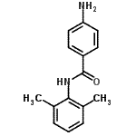 结构式 CAS# 787-93-9, 4-氨基-N-(2,6-二甲基苯基)苯甲酰胺